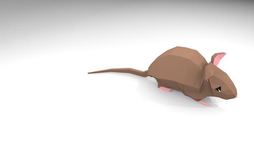 lowpoly mouse preview image